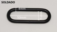 anilla de hierro negra mate 5cm