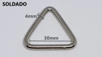 Anilla de hierro soldado triangulo 3cm